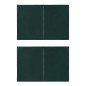 Parete per Tendostruttura in PE 2 pz con Zip Verde Parete per Tendostruttura in PE 2 pz con Zip Verde