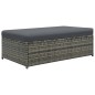 vidaXL Set Divani da Giardino 2 pz con Cuscini in Polyrattan Grigio