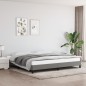 vidaXL Giroletto senza Materasso Grigio Scuro 200x200 cm Tessuto vidaXL Giroletto senza Materasso Grigio Scuro 200x200 cm Tessuto