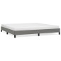 vidaXL Giroletto senza Materasso Grigio Scuro 200x200 cm Tessuto vidaXL Giroletto senza Materasso Grigio Scuro 200x200 cm Tessuto