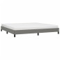 vidaXL Giroletto senza Materasso Grigio Scuro 200x200 cm Tessuto vidaXL Giroletto senza Materasso Grigio Scuro 200x200 cm Tessuto
