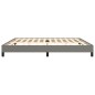 vidaXL Giroletto senza Materasso Grigio Scuro 200x200 cm Tessuto vidaXL Giroletto senza Materasso Grigio Scuro 200x200 cm Tessuto