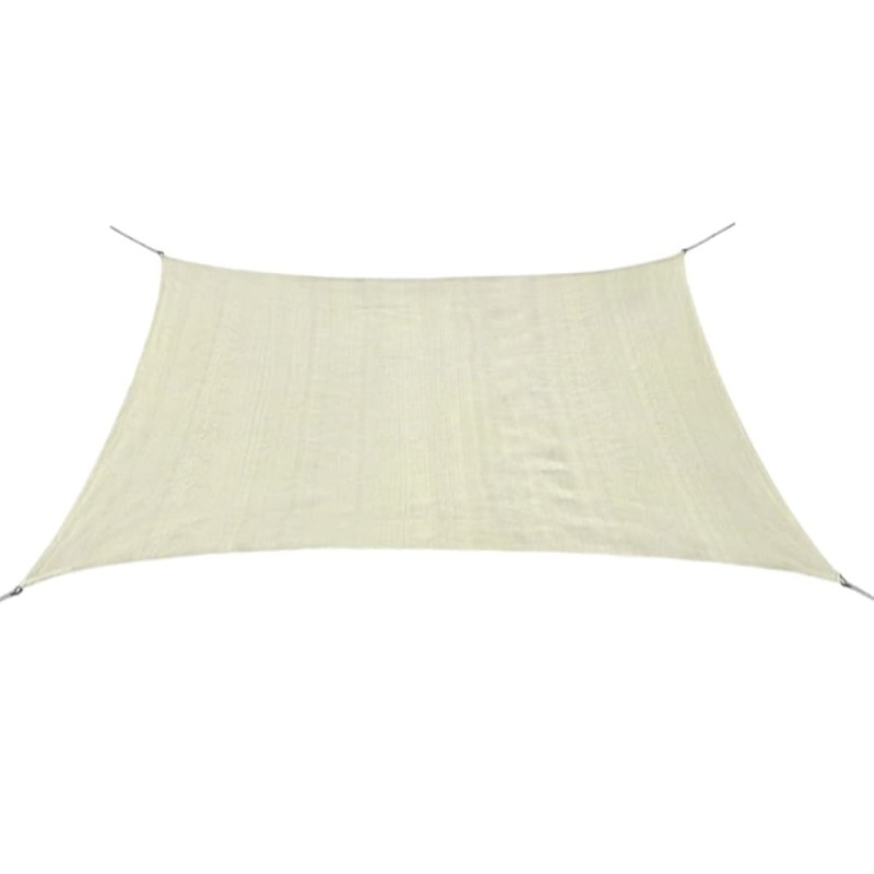 Vela Parasole in HDPE Quadrata 2x2 m Crema Vela Parasole in HDPE Quadrata 2x2 m Crema