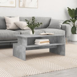 vidaXL Tavolino Salotto Grigio Cemento 90x55x42,5 cm Legno Multistrato