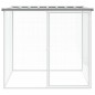 vidaXL Gabbia Polli Tetto Grigio Chiaro 103x98x90 cm Acciaio Zincato vidaXL Gabbia Polli Tetto Grigio Chiaro 103x98x90 cm Acciaio Zincato