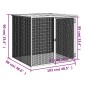 vidaXL Gabbia Polli Tetto Grigio Chiaro 103x98x90 cm Acciaio Zincato vidaXL Gabbia Polli Tetto Grigio Chiaro 103x98x90 cm Acciaio Zincato