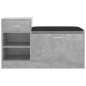 vidaXL Panca Porta Scarpe Grigio Cemento 94,5x31x57 cm Multistrato vidaXL Panca Porta Scarpe Grigio Cemento 94,5x31x57 cm Multistrato