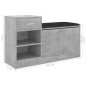 vidaXL Panca Porta Scarpe Grigio Cemento 94,5x31x57 cm Multistrato vidaXL Panca Porta Scarpe Grigio Cemento 94,5x31x57 cm Multistrato