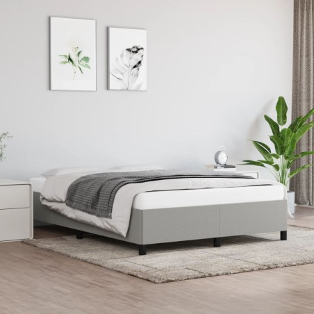 vidaXL Giroletto senza Materasso Grigio Chiaro 140x200 cm Tessuto