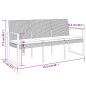 vidaXL Panca da Giardino a 3 Posti con Cuscini in Rattan PP Marrone