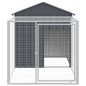 vidaXL Pollaio con Area Corsa Antracite 117x201x123 cm Acciaio Zincato vidaXL Pollaio con Area Corsa Antracite 117x201x123 cm Acciaio Zincato
