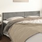 Testiere 2 pz Grigio Chiaro 100x5x78/88 cm in Velluto Testiere 2 pz Grigio Chiaro 100x5x78/88 cm in Velluto