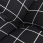 vidaXL Cuscini Panca da Giardino 2pz a Quadri Nero 150x50x7 cm Tessuto vidaXL Cuscini Panca da Giardino 2pz a Quadri Nero 150x50x7 cm Tessuto