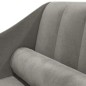 vidaXL Sdraio con Capezzale Grigio Chiaro in Velluto vidaXL Sdraio con Capezzale Grigio Chiaro in Velluto