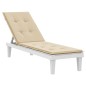 vidaXL Cuscino per Sdraio Beige (75+105)x50x4 cm vidaXL Cuscino per Sdraio Beige (75+105)x50x4 cm