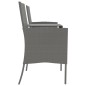 vidaXL Divano da Giardino 2 Posti con Tavolino in Polyrattan Antracite vidaXL Divano da Giardino 2 Posti con Tavolino in Polyrattan Antracite