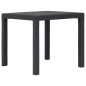 Tavolo da Giardino Marrone 79x79x72 cm in Plastica Stile Rattan Tavolo da Giardino Marrone 79x79x72 cm in Plastica Stile Rattan