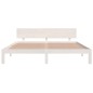 vidaXL Giroletto Bianco 180x200 cm in Legno Massello di Pino vidaXL Giroletto Bianco 180x200 cm in Legno Massello di Pino