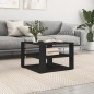 vidaXL Tavolino da Salotto Nero 59,5x59,5x40 cm in Legno Multistrato vidaXL Tavolino da Salotto Nero 59,5x59,5x40 cm in Legno Multistrato