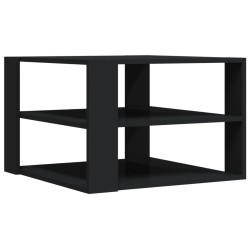 vidaXL Tavolino da Salotto Nero 59,5x59,5x40 cm in Legno Multistrato
