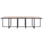 vidaXL Set da Pranzo da Giardino 15 pz con Cuscini in Polyrattan Nero vidaXL Set da Pranzo da Giardino 15 pz con Cuscini in Polyrattan Nero