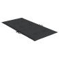 vidaXL Cuscini per Sedie da Giardino 4 pz Neri 100x50x3 cm