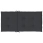 vidaXL Cuscini per Sedie da Giardino 4 pz Neri 100x50x3 cm