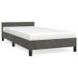 vidaXL Giroletto con Testiera Grigio Scuro 80x200 cm in Velluto vidaXL Giroletto con Testiera Grigio Scuro 80x200 cm in Velluto
