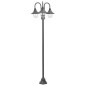 Lampione da Giardino E27 220 cm Alluminio 3 Lampade Bronzo Lampione da Giardino E27 220 cm Alluminio 3 Lampade Bronzo