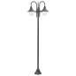 Lampione da Giardino E27 220 cm Alluminio 3 Lampade Bronzo Lampione da Giardino E27 220 cm Alluminio 3 Lampade Bronzo