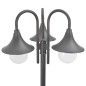 Lampione da Giardino E27 220 cm Alluminio 3 Lampade Bronzo Lampione da Giardino E27 220 cm Alluminio 3 Lampade Bronzo