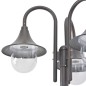 Lampione da Giardino E27 220 cm Alluminio 3 Lampade Bronzo Lampione da Giardino E27 220 cm Alluminio 3 Lampade Bronzo
