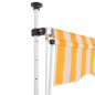 Tenda da Sole Retrattile Manuale 300cm Strisce Arancione Bianco Tenda da Sole Retrattile Manuale 300cm Strisce Arancione Bianco