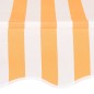 Tenda da Sole Retrattile Manuale 300cm Strisce Arancione Bianco Tenda da Sole Retrattile Manuale 300cm Strisce Arancione Bianco
