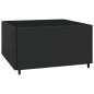 vidaXL Set Divani da Giardino 4 pz con Cuscini Nero in Polyrattan vidaXL Set Divani da Giardino 4 pz con Cuscini Nero in Polyrattan