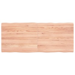 vidaXL Piano Tavolo Marrone Chiaro 120x50x(2-4) cm Rovere Non Trattato