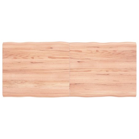 vidaXL Piano Tavolo Marrone Chiaro 120x50x(2-4) cm Rovere Non Trattato