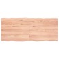 vidaXL Piano Tavolo Marrone Chiaro 120x50x(2-4) cm Rovere Non Trattato vidaXL Piano Tavolo Marrone Chiaro 120x50x(2-4) cm Rovere Non Trattato