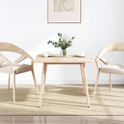 vidaXL Piano Tavolo 80x80x2,5 cm in Legno Massello di Pino Quadrato