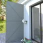 Tenda Laterale per Terrazza Pieghevole Grigio 400x200 cm Tenda Laterale per Terrazza Pieghevole Grigio 400x200 cm