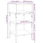 vidaXL Comodini 2 pz Rovere Fumo 35x34,5x70 cm in Legno Multistrato vidaXL Comodini 2 pz Rovere Fumo 35x34,5x70 cm in Legno Multistrato