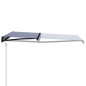 Tenda da Sole Retrattile Automatica 450x300 cm Blu e Bianca