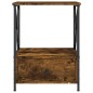 vidaXL Comodini 2 pz Rovere Fumo 50x41x65 cm in Legno Multistrato