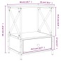vidaXL Comodini 2 pz Rovere Fumo 50x41x65 cm in Legno Multistrato