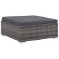 vidaXL Set Divani da Giardino 6 pz con Cuscini in Polyrattan Grigio vidaXL Set Divani da Giardino 6 pz con Cuscini in Polyrattan Grigio