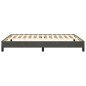 vidaXL Giroletto senza Materasso Grigio Scuro 140x190 cm Velluto vidaXL Giroletto senza Materasso Grigio Scuro 140x190 cm Velluto