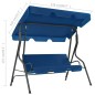 vidaXL Panchina a Dondolo da Giardino Blu Scuro 170x110x153 cm Tessuto vidaXL Panchina a Dondolo da Giardino Blu Scuro 170x110x153 cm Tessuto