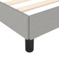 vidaXL Giroletto Grigio Chiaro 160x200 cm in Tessuto vidaXL Giroletto Grigio Chiaro 160x200 cm in Tessuto