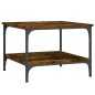 vidaXL Tavolino da Salotto Rovere Fumo 55x55x40cm in Legno Multistrato