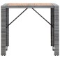 vidaXL Set da Bar da Giardino 5 pz Polyrattan e Legno Acacia Grigio vidaXL Set da Bar da Giardino 5 pz Polyrattan e Legno Acacia Grigio